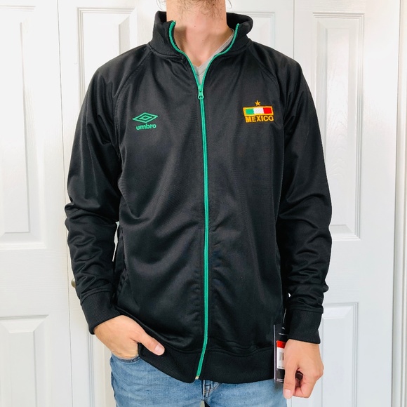 Umbro Other - Umbro Black Dazzle Mexico Soccer Full Zip Jacket L